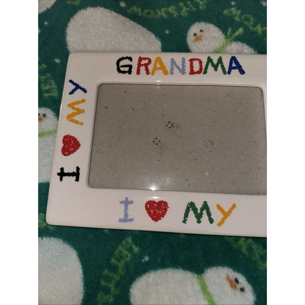 I Love My Grandpa Ceramic Tabletop Photo Frame